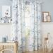 Amalgamated Textiles Printemps Floral Semi-Sheer Rod Pocket Single Curtain Panel Polyester | 96 H x 38 W in | Wayfair YB014935DSTVE1 A177