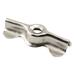 Prime-Line Double Wing Flush Clips Door Accessory, Steel in Gray | 4.82 H x 1.88 W x 1 D in | Wayfair L 5939