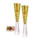 Qualia Glass Roman 5 oz. Martini Glass in Yellow | 9.75 H x 2.25 W in | Wayfair Q598006