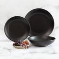 Safdie & Co. Inc. 12 Piece Dinnerware Set, Service for 4 Ceramic/Earthenware/Stoneware in Black | Wayfair HK04440