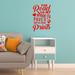 VWAQ The Road to My Heart is Paved w/ Paw Prints Wall Decal Vinyl in Red | 23 H x 17 W in | Wayfair TRTMH_23X17_RED