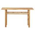 Console bois d'orme naturel 130cm