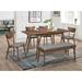 Corrigan Studio® Sayachith 6-piece Dining Set Wood/Upholstered in Brown | 30 H in | Wayfair F91BFBE6725E4335BA5508C30D01EC1D