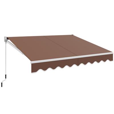 Costway 8 x 6.6 Feet Patio Retractable Awning with...