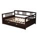 Full Size Daybed Wood Bed with Twin Size Trundle