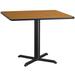 42'' Square Laminate Table Top with 33'' x 33'' Table Height Base - 42"