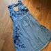 Anthropologie Dresses | Anthropologie Pins & Needles Blue Floral Dress Size 2 | Color: Blue | Size: 2