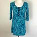 Lilly Pulitzer Dresses | Lilly Pulitzer Blue And Green 100% Cotton Dress Size S | Color: Blue/Green | Size: S