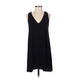Forever 21 Casual Dress - A-Line: Black Solid Dresses - Women's Size Small