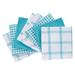 Flat Waffle Dish Cloths, Set Of 8 by T-fal in Breeze