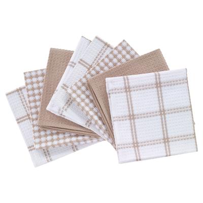 Flat Waffle Dish Cloths, Set Of 8 by T-fal in Sand