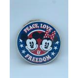 Disney Holiday | Disney Mickey And Minnie Mouse Patriotic Hanging Wooden Sign | Color: Blue/Red | Size: Os