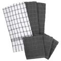 Terry Kitchen Towels And Dish Cloths, Set Of 6 by RITZ in Graphite