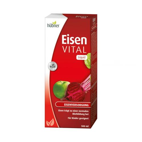Hübner Naturarzneimittel – EISEN VITAL flüssig Mineralstoffe 0.5 l