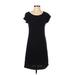 Banana Republic Casual Dress - A-Line: Black Solid Dresses - Women's Size X-Small