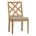 Summer Classics Haley Patio Dining Side Chair w/ Cushions Wood in Brown | 36.25 H x 20.75 W x 24.75 D in | Wayfair 29474+C265101W101