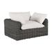 Summer Classics Montecito Patio Chair w/ Cushions Wicker/Rattan in Gray | 25 H x 53.5 W x 41.5 D in | Wayfair 339331+C773F6457N