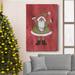 The Holiday Aisle® Holiday Santa III Premium Gallery Wrapped Canvas - Ready To Hang Canvas, in Black/Blue/Green | 12 H x 8 W x 1 D in | Wayfair