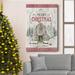 The Holiday Aisle® Christmas Barn Premium Gallery Wrapped Canvas - Ready To Hang Metal in Black/Blue/Green | 60 H x 40 W x 1 D in | Wayfair
