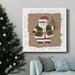 The Holiday Aisle® Santa-Premium Gallery Wrapped Canvas - Ready To Hang Metal in Black/Blue/Green | 32 H x 32 W x 1 D in | Wayfair