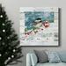 The Holiday Aisle® Warm Christmas Wishes-Premium Gallery Wrapped Canvas - Ready To Hang Canvas, in Black/Blue/Green | 24 H x 24 W x 1 D in | Wayfair