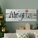 The Holiday Aisle® Alegria Premium Gallery Wrapped Canvas - Ready To Hang Canvas, Solid Wood in Black/Blue/Green | 8 H x 20 W x 1 D in | Wayfair