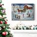 The Holiday Aisle® Sleigh Ride- Premium Gallery Wrapped Canvas - Ready To Hang Canvas, Solid Wood in White | 48 H x 36 W x 1 D in | Wayfair