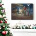 The Holiday Aisle® A Child Is Born- Premium Gallery Wrapped Canvas - Ready To Hang Metal in Black/Blue/Green | 40 H x 30 W x 1 D in | Wayfair