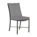 Summer Classics Monaco Patio Dining Side Chair w/ Cushions, Linen in Gray | 36.5 H x 19.5 W x 25 D in | Wayfair 342131+C3876343N