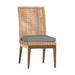 Summer Classics Peninsula Patio Dining Side Chair w/ Cushions Wicker/Rattan in Brown | 38.25 H x 19.5 W x 19.75 D in | Wayfair 423137+C5266455N