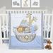 Indigo Safari Merrill's Ark 4 Piece Crib Bedding Set Polyester in Blue/Gray | 45 W in | Wayfair 6D3DF24E46A44091B5BBDA5D8F6C93C3