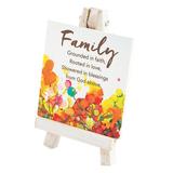 Trinx Billur Family Decorative Plaque Wood in Brown/Orange | 4.6 H x 5.9 W x 1 D in | Wayfair ADEB4CB51FF94DD1B4BAA45F54AB26BD