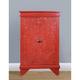 Travis Heights 43" Tall Solid Wood 2 - Door Accent Cabinet Wood in Red Laurel Foundry Modern Farmhouse® | 43 H x 28 W x 15 D in | Wayfair