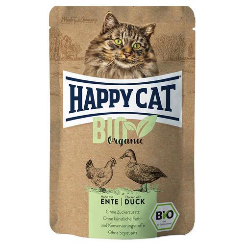 6x85g Happy Cat Bio Pouch Bio-Huhn Katzenfutter nass