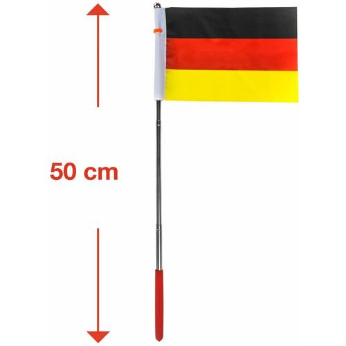 Deutschlandflagge Deutschlandfahne Teleskop Deutschland Fahne Flagge 20 - 50 cm