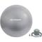 SCHILDKRÖT FITNESS Ball Schildkröt Gymnastikball, Anti-Burst Qualität, inkl. Luftpumpe, phthalatfrei, Größe 65 in Grau