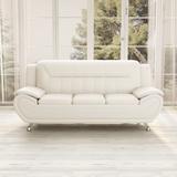 Sanuel 79.2" Faux Leather Pillow Top Arm Sofa