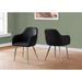 Dining Chair, Set Of 2, Side, Upholste Kitchen, Dining Room, Pu Leather Look, Metal, Chrome, Contemporary, Modern