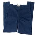 Free People Jeans | Free People Skinny Jegging Jeans W26 Dark Wash Raw Hem Stretch Denim | Color: Blue | Size: 26