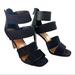 Jessica Simpson Shoes | Jessica Simpson Black Strappy Sandler Heels | Color: Black | Size: 10