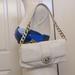 Michael Kors Bags | Michael Kors Ivory Pebbled Leather Baguette Style Shoulder Bag | Color: Cream | Size: Os