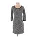 Old Navy Casual Dress - Shift: Gray Marled Dresses - Women's Size Small