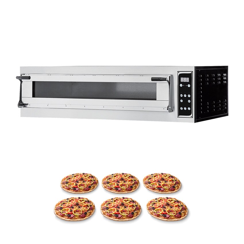 Pizzaofen Virtuoso Vollschamott digital BREIT - 1 Kammer 6 Pizzen Ø 350 mm Image