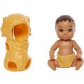 Barbie Skipper Babbysitters Club Dress Up Babies - Brown Eyed Baby Dressed in a Tan Puppy Outfit