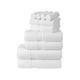 La Maison 100% Egyptian Cotton 600GSM Superior Towel Bale Set Face Hand Towel Bath Towel 10 Piece Super Soft Everyday Use (White)