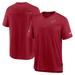 Men's Nike Cardinal Arizona Cardinals Sideline Coach Chevron Lock Up Logo V-Neck Performance T-Shirt