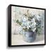 Red Barrel Studio® Garden Blooms I - Painting on Canvas Canvas, Cotton in Blue/Gray/Green | 14 H x 14 W x 2 D in | Wayfair
