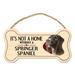 Imagine This Company It's Not a Home without Our Springer Spaniel Bone Shaped Wood Breed Sign in Black | 7 H x 10 W x 0.5 D in | Wayfair DB1296