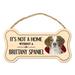 Imagine This Company It's Not a Home without Our Brittany Bone Shaped Wood Breed Sign in Brown | 7 H x 10 W x 0.5 D in | Wayfair DB1221