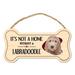 Imagine This Company It's Not a Home without Our Labradoodle Bone Shaped Wood Breed Sign in Black | 7 H x 10 W x 0.5 D in | Wayfair DB1260